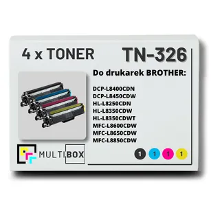 4-PAK Multibox Toner do BROTHER TN326 CMYK zamiennik
