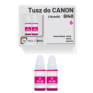 2-PAK Multibox Tusz do CANON GI40M magenta zamiennik