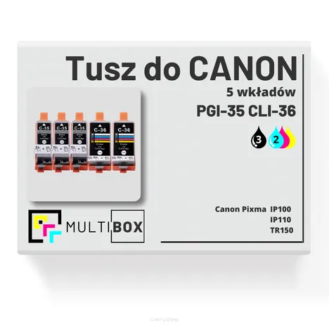 5-PAK Multibox Tusz do CANON PGI35 CLI36 black / color zamiennik
