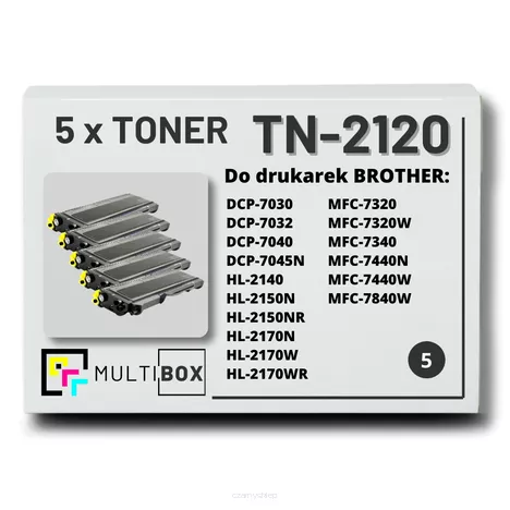 Toner do BROTHER TN2120 5-pak Multibox zamiennik