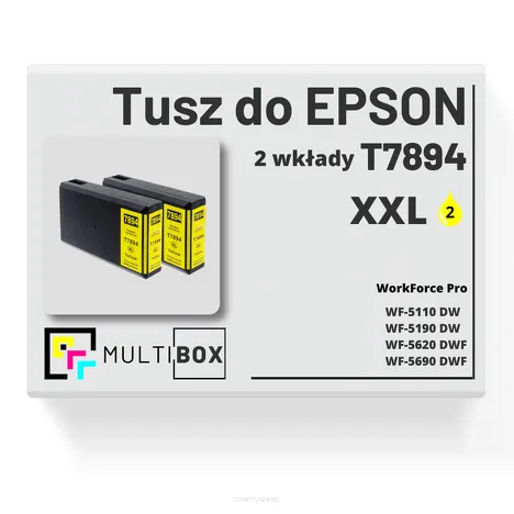 2-PAK Multibox Tusz do EPSON T7894 XXL C13T789440 yellow zamiennik