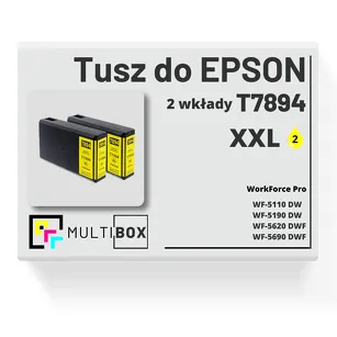 2-PAK Multibox Tusz do EPSON T7894 XXL C13T789440 yellow zamiennik