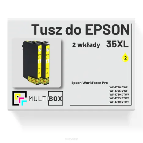 2-PAK Multibox Tusz do EPSON 35XL T3594 C13T35944010 yellow zamiennik
