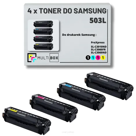 4-PAK Multibox Toner do SAMSUNG 503L SLC3010 SLC3060 8K/5K CMYK zamiennik