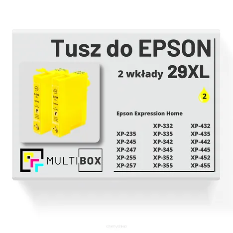2-PAK Multibox Tusz do EPSON 29XL T2994 C13T29944010 yellow zamiennik