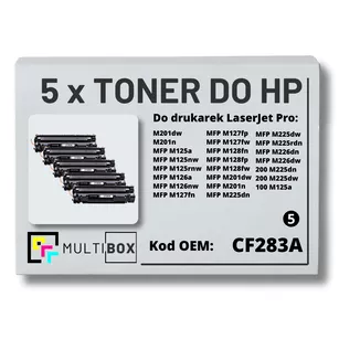 Toner do HP CF283A 83A M125 M126 5-pak zamiennik Multibox