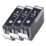 3-PAK Multibox Tusz do CANON PGI5PGBK 0628B001 black zamiennik - 2