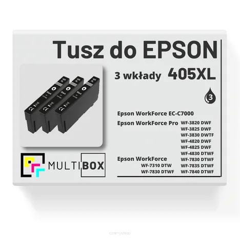 3-PAK Multibox Tusz do EPSON 405XL T05H1 C13T05H14010 black zamiennik