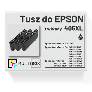 Tusz do EPSON 405XL T05H1 C13T05H14010 3-pak black zamiennik Multibox