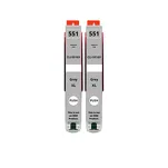 2-PAK Multibox Tusz do CANON CLI551GYXL grey zamiennik - 2