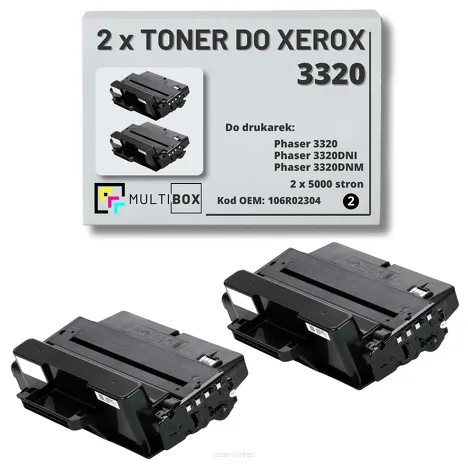 2-PAK Multibox Toner do XEROX 3320 106R02304 5K zamiennik