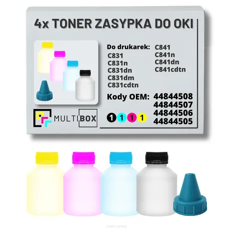 4-PAK Multibox Tonery zasypki do OKI C831 C841 4x10,0K