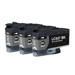 3-PAK Multibox Tusz do BROTHER LC427BK black zamiennik - 2