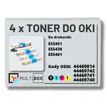 4-PAK Multibox Toner do OKI ES3451 ES5430 ES5461 black/cyan/magenta/yellow zamiennik - 2