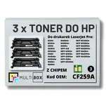 3-PAK Multibox Toner do HP CF259A 59A LaserJet Pro M304 M404 M428 zamiennik Z CHIPEM - 2