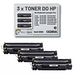 Toner do HP CE285A 85A P1102 M1132 3-pak zamiennik Multibox