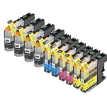 10-PAK Multibox Tusz do BROTHER LC121 - 2