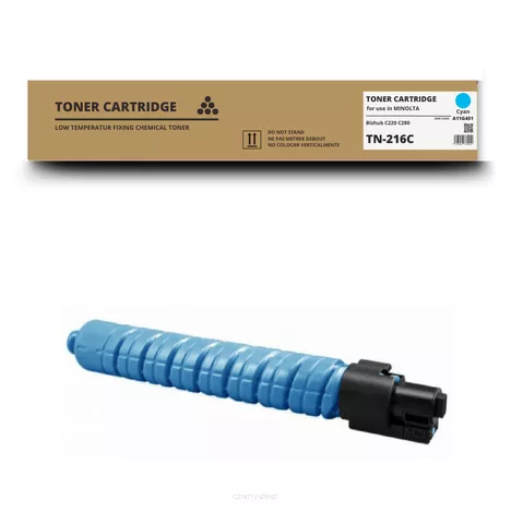 Toner do MINOLTA TN216C Bizhub C220 C280 A11G451 Cyan Zamiennik