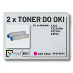 2-PAK Multibox Toner do OKI C822 44844614 magenta zamiennik - 2