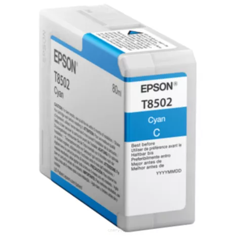 Epson tusz T8502 C13T850200 oryginalny cyan