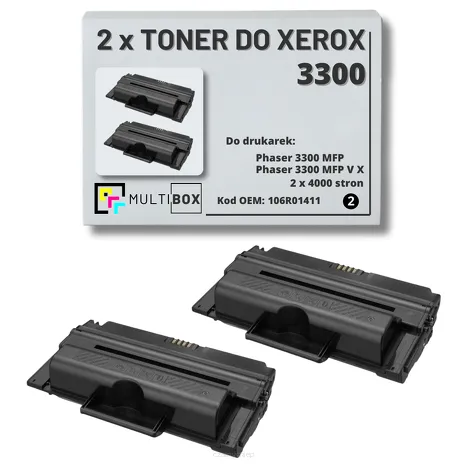 2-PAK Multibox Toner do XEROX 3300 106R01411 4K zamiennik