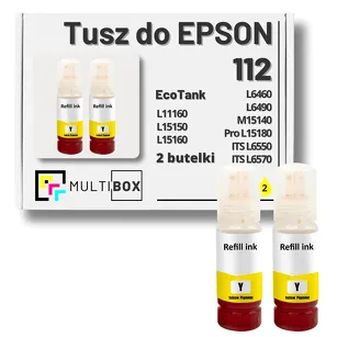 2-PAK Multibox Tusz do EPSON 112 T06C4 C13T06C44A yellow zamiennik