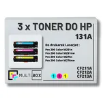 3-PAK Multibox Toner do HP 131A CMY CF211A CF212A CF213A zamiennik - 2