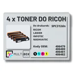 4-PAK Multibox toner do RICOH SPC312 406479 406480 406481 406482 zamiennik - 2