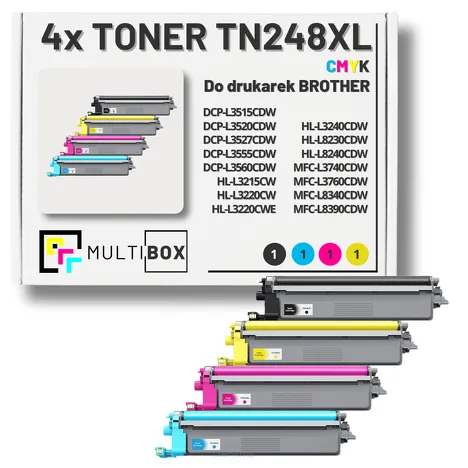 4-PAK Multibox Toner do BROTHER TN248XL CMYK zamiennik