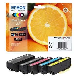 Epson tusz 33 T3337 C13T33374011 5-pak oryginalny cyan / magenta / yellow / black/ photo black