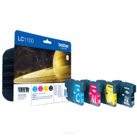 BROTHER tusz LC1100VALBP oryginalny 4-pak CMYK 500 + 3x325 stron