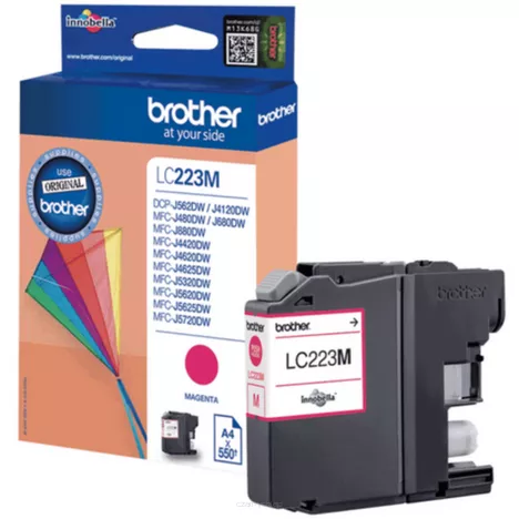 BROTHER tusz LC223M oryginalny magenta 550 stron
