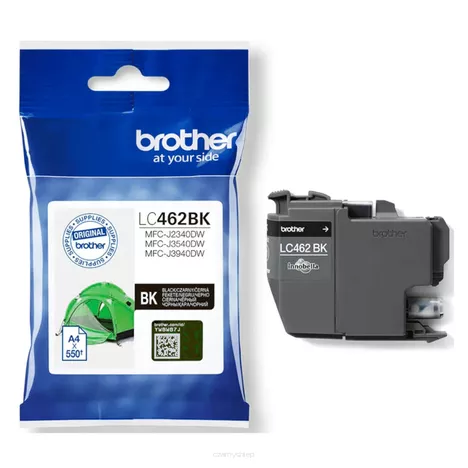 BROTHER tusz LC462BK oryginalny czarny 550 stron