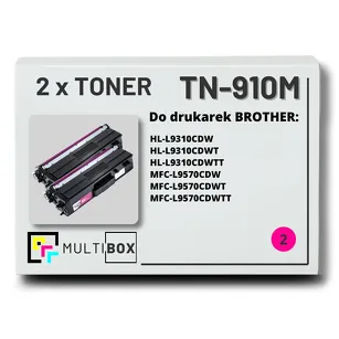 2-PAK Multibox Toner do BROTHER TN900M Magenta zamiennik