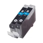 2-PAK Multibox Tusz do CANON CLI8C 0621B001 cyan zamiennik - 2