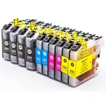 10-PAK Multibox Tusz do BROTHER LC123 - 2
