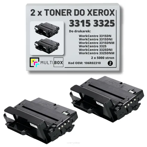 2-PAK Multibox Toner do XEROX 3315 3325 106R02310 5K zamiennik