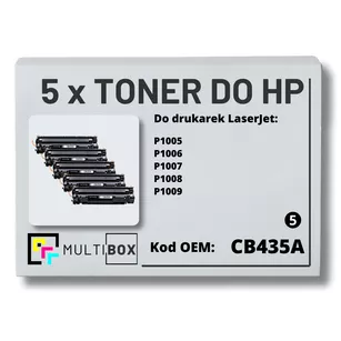 Toner do HP CB435A 35A P1005 P1006 5-pak zamiennik Multibox