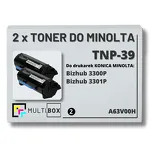 2-PAK Multibox Toner do KONICA MINOLTA TNP39 A63V00H BIZHUB 3300/3301 2x10.0K zamiennik - 2