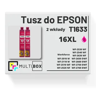 Tusz do EPSON 16XL T1633 C13T16334010 2-pak magenta zamiennik Multibox