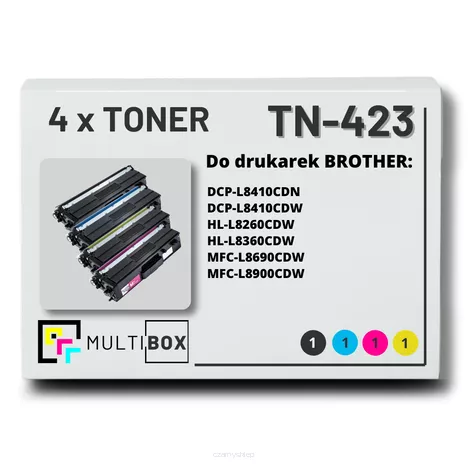 Toner do BROTHER TN423 4-pak CMYK Multibox zamiennik