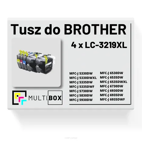 4-PAK Multibox Tusz do BROTHER LC3219XL