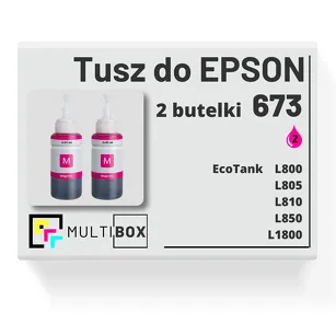 Tusz do EPSON 673 T6733 C13T67334A 2-pak magenta zamiennik Multibox