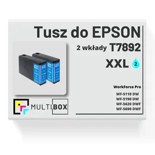 Tusz do EPSON T7892 XXL C13T789240 2-pak cyan zamiennik Multibox