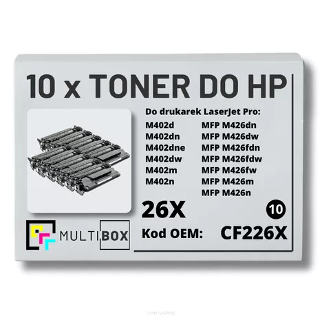 Toner do HP CF226X 26X M402 M426 10-pak zamiennik Multibox