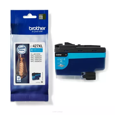 BROTHER tusz LC427XLC oryginalny cyan 5000 stron