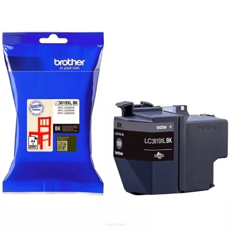 BROTHER tusz LC3619XLBK oryginalny czarny 3000 stron