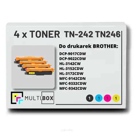 4-PAK Multibox Toner do BROTHER TN242 TN246 CMYK zamiennik