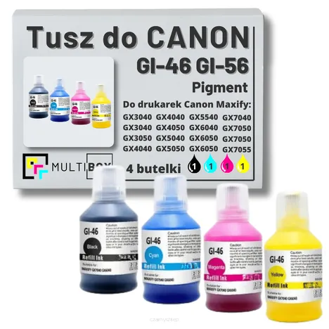 4-PAK Multibox Tusz do CANON GI46 GI56 black / cyan / magenta / yellow zamiennik