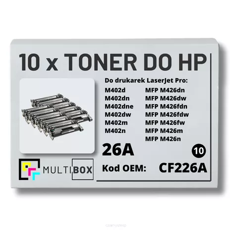 Toner do HP CF226A 26A M402 M426 10-pak zamiennik Multibox